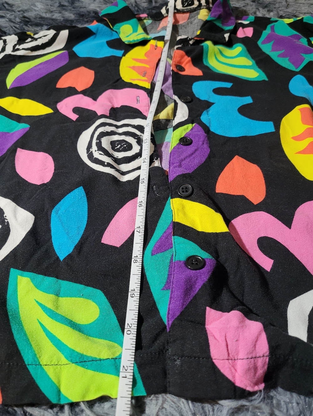 Stranger Things Eleven Pattern Cosplay Button Up Top - Picture 3 of 6